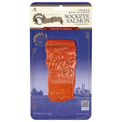 Echo Falls Salmon Sockeye Alder Smoked Hot - 4 Oz - Image 1