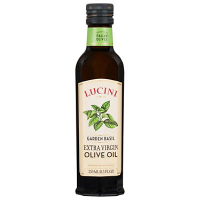 Lucini Olive Oil Extra Virgin Tuscan Basil - 8.5 Fl. Oz. - Image 3