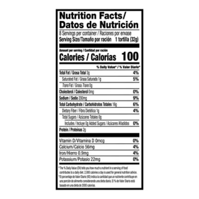 Guerrero Caseras Flour Tortillas Fajita Size - 8 Count - Image 3
