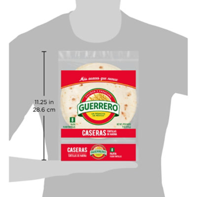 Guerrero Caseras Flour Tortillas Fajita Size - 8 Count - Image 5