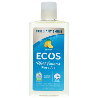 ECOS WaveJet Rinse Aid Lemon Bottle - 8 Fl. Oz. - Image 1