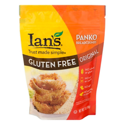 Ians Bread Crumbs Original Panko Gluten Free 7 Oz Albertsons