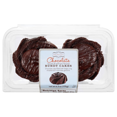 Cake Bundt Mini Chocolate 2Pk - Each
