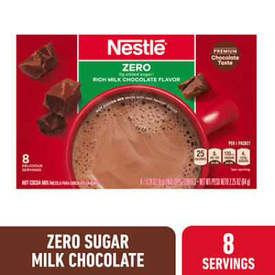 Nestle Zero Rich Milk Chocolate Flavor Hot Cocoa Mix - 8 Count