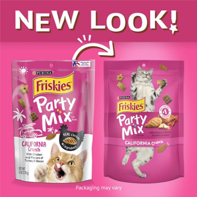 Purina Friskies Party Mix California Crunch Cat Treats - 6 Oz - Image 2