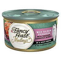 Purina Fancy Feast Medleys Wild Salmon Wet Cat Food - 3 Oz - Image 1