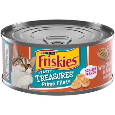 Friskies Cat Food Wet Tasty Treasures Chicken Tuna & Cheese - 5.5 Oz - Image 1