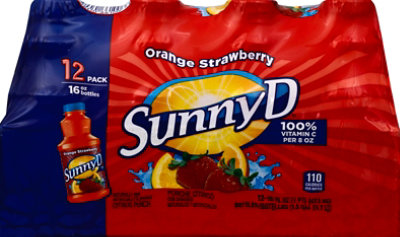 SUNNYD Blue Raspberry Juice Drink Bottle - 12-16 Fl. Oz. - Image 1