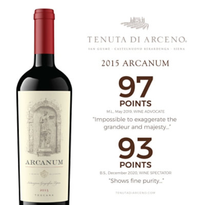 Tenuta di Arceno Arcanum Toscana IGT Red Blend Red Wine - 750 Ml - Image 3