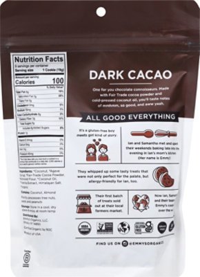 emmys Organic Macaroons Dark Cacao - 6 Oz - Image 3