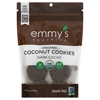 emmys Organic Macaroons Dark Cacao - 6 Oz