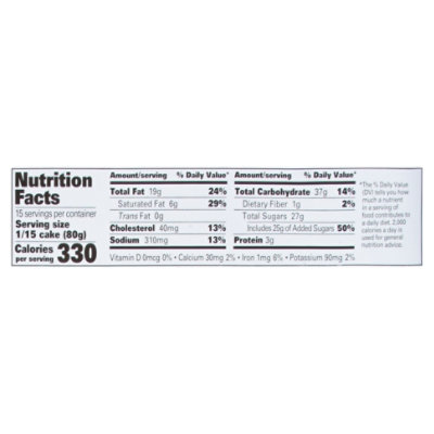 Cake 2 Layer Carrot Cream Cheese Icing - Each - Image 4