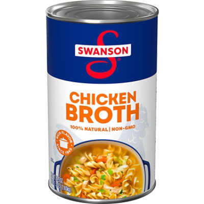 Swanson 100% Natural Chicken Broth - 49.5 Oz