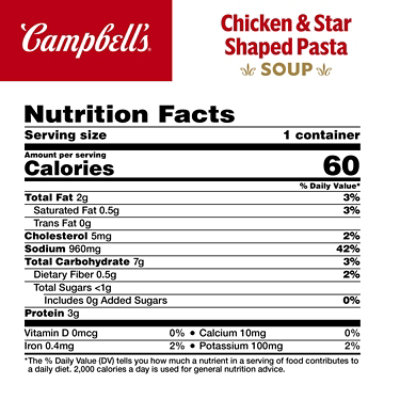 Campbell's Chicken Soup & Star Shaped Pasta - 10.75 Oz - Image 4