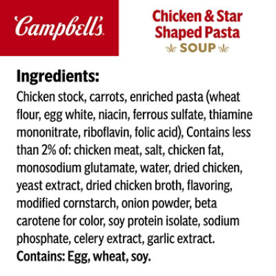 Campbell's Chicken Soup & Star Shaped Pasta - 10.75 Oz - Image 5