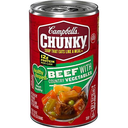 Campbells Chunky Healthy Request Soup Beef With Country Vegetables - 18.8 Oz - Image 2