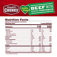 Campbells Chunky Healthy Request Soup Beef With Country Vegetables - 18.8 Oz - Image 5