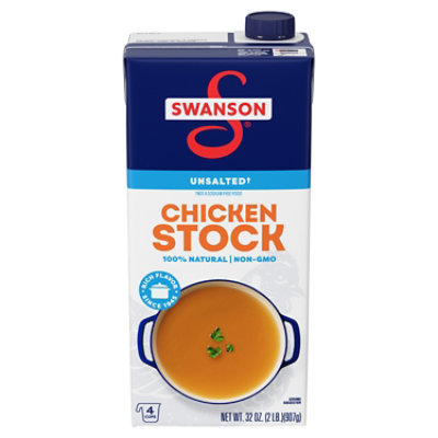 Swanson Unsalted Chicken Stock - 32 Oz - Image 1