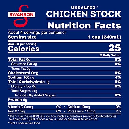 Swanson Cooking Stock Chicken Unsalted - 32 Oz - Image 4