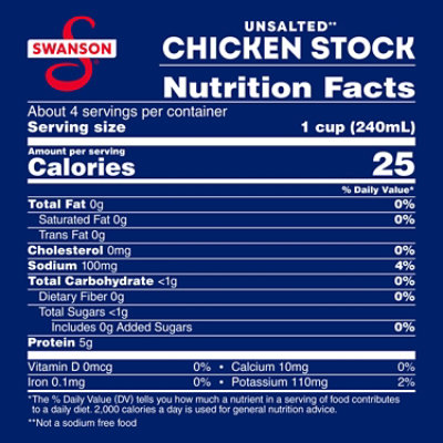 Swanson Unsalted Chicken Stock - 32 Oz - Image 4