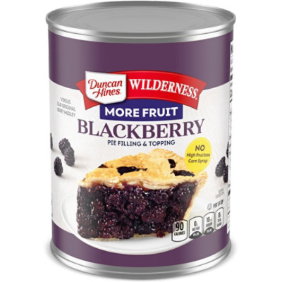 Duncan Hines Wilderness Pie Filling & Topping Blackberry Premium - 21 Oz