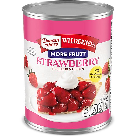 Duncan Hines Wilderness Strawberry Pie Filling & Topping - 21 Oz