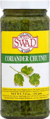 SWAD Coriander Chutney - 7.5 Oz - Image 1