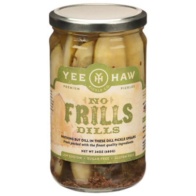 Yee-Haw Pickle Co. Pickles Dills No Frills - 24 Oz - Image 3