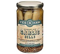 Yee-Haw Pickle Co. Pickles Dills Giddy Up Garlic - 24 Oz