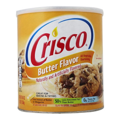 Crisco Shortening AllVegetable Butter Flavor 48 Oz Safeway