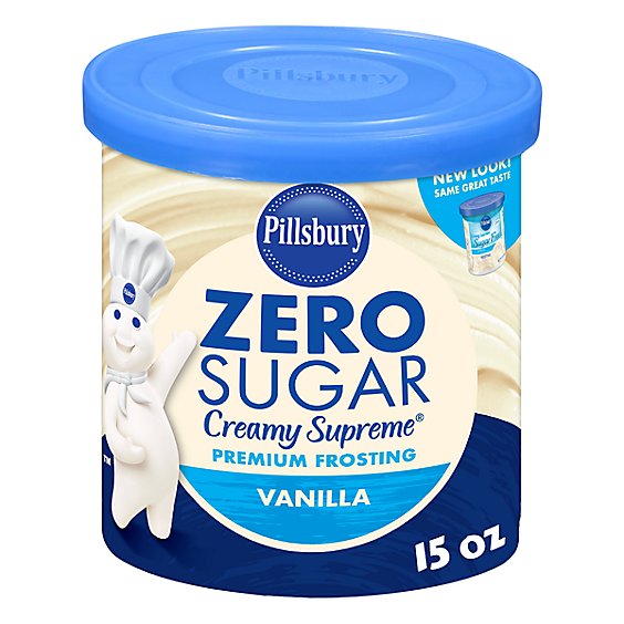 Pillsbury Creamy Supreme Frosting Vanilla Sugar Free - 15 Oz