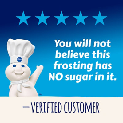 Pillsbury Zero Sugar Creamy Supreme Vanilla Premium Frosting - 15 Oz - Image 4