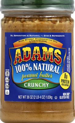 Adams Peanut Butter Crunchy - 36 Oz - Image 2