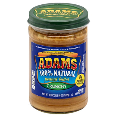 Adams Peanut Butter Crunchy - 36 Oz - carrsqc