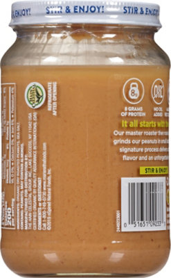 MaraNatha Peanut Butter Crunchy Organic Hint of Sea Salt - 16 Oz - Image 6