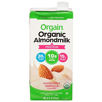 Orgain Milk Almnd Org Unswt Vn - 32 Oz - Image 3