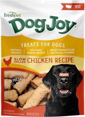 Freshpet Dog Treat Dog Joy Slow Grilled Chicken Treat Bag - 8 Oz - Image 1