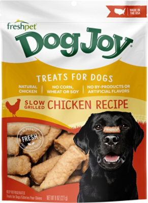 Freshpet Dog Joy Dog Treats Real Chicken Recipe Pouch - 8 Oz