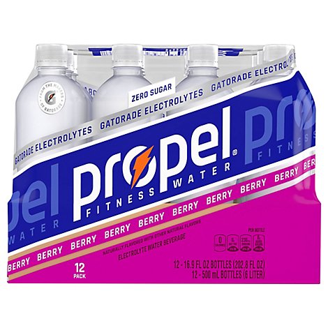 Propel Water Beverage with Electrolytes & Vitamins Berry - 12-16.9 Fl. Oz.