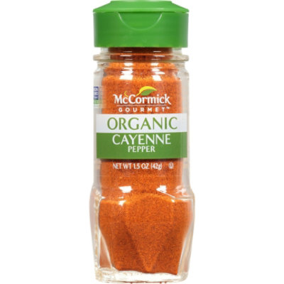 McCormick Gourmet Organic Pepper Cayenne - 1.5 Oz