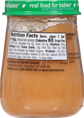 Beech-Nut Naturals Stage 1 Apple Baby Food - 4 Oz - Image 5