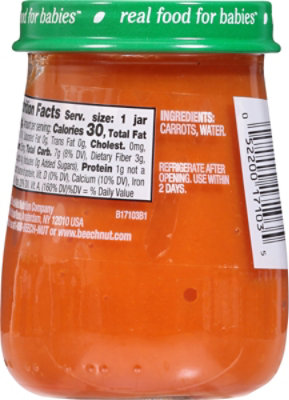 Beech-Nut Naturals Stage 1 Carrots Baby Food - 4 Oz - Image 5