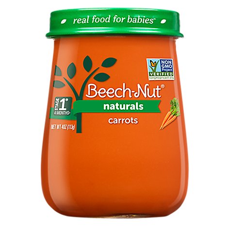 Beech-Nut Naturals Baby Food Stage 1 Carrots - 4 Oz