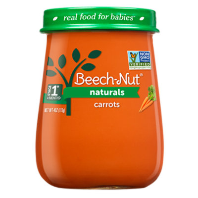 Beech-Nut Naturals Baby Food Stage 1 Carrots - 4 Oz