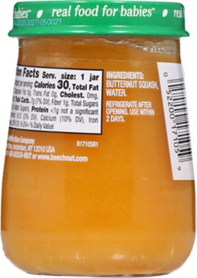 Beech-Nut Naturals Stage 1 Butternut Squash Baby Food - 4 Oz - Image 5