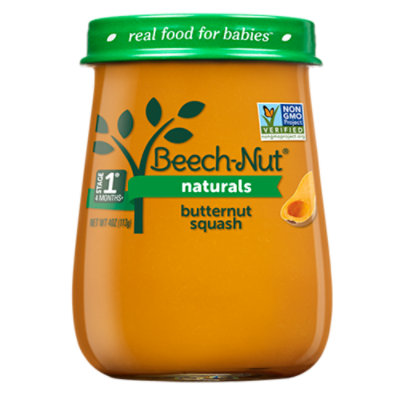 Beech-Nut Naturals Baby Food Stage 1 Butternut Squash - 4 Oz