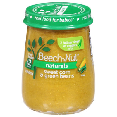 Beech-Nut Naturals Stage 2 Sweet Corn & Green Beans Baby Food - 4 Oz - Image 2