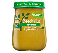 Beech-Nut Naturals Baby Food Stage 2 Sweet Corn & Green Beans - 4 Oz