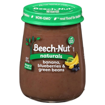 Beech-Nut Naturals Stage 2 Banana Blueberries & Green Beans Baby Food - 4 Oz - Image 2