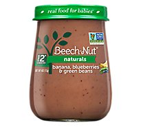 Beech-Nut Naturals Baby Food Stage 2 Banana Blueberries & Green Beans - 4 Oz